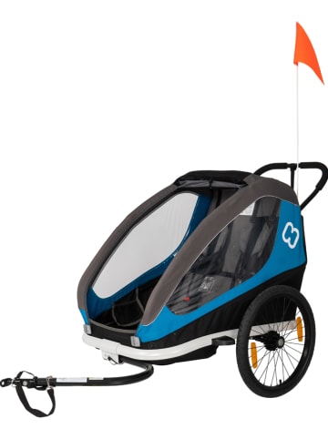 Hamax 2in1-Kindersportwagen "Traveller" in Grau/ Blau