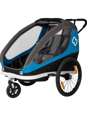 Hamax Przyczepka sportowa 2w1 "Traveller" w kolorze szaro-niebieskim