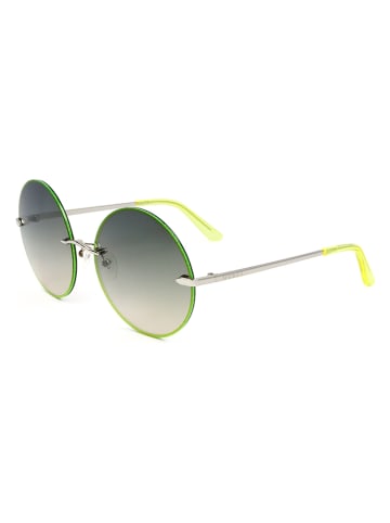 Guess Damskie okulary przeciwsłoneczne w kolorze szaro-zielonym