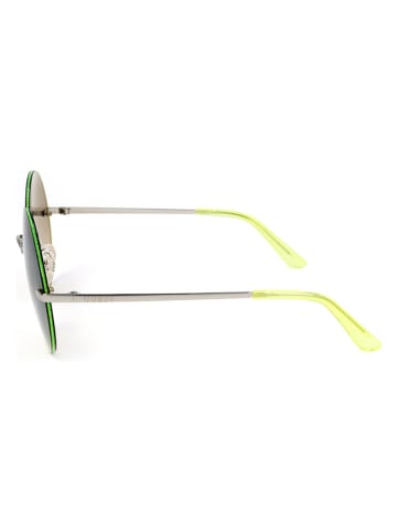 Guess Damskie okulary przeciwsłoneczne w kolorze szaro-zielonym
