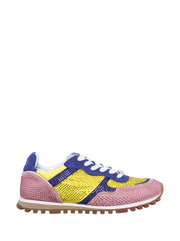 Liu Jo Sneakersy w kolorze różowo-fioletowo-żółtym