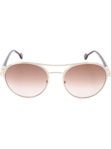 Salvatore Ferragamo Damskie okulary przeciwsłoneczne w kolorze złoto-bordowo-jasnoróżowym