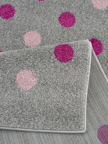 Kids love rugs Dywan "Confetti" w kolorze srebrnoszaro-jasnoróżowym