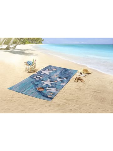 Good Morning Ręcznik plażowy "Kevin" w kolorze błękitnym