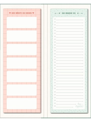 moses. Menuplanner "Cook & Style" mintgroen - (L)32,5 x (B)12,5 cm