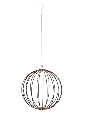 STAR Trading LED-Dekohänger "Mounty" in Schwarz - Ø 40 cm