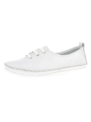 Andrea Conti Leren veterschoenen wit