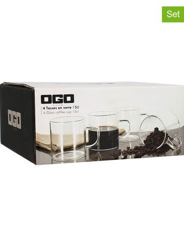 Ogo Living 4er-Set: Kaffeetassen - 120 ml