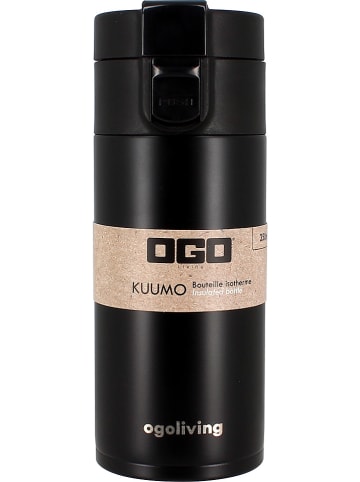 Ogo Living Butelka termiczna w kolorze czarnym - 350 ml