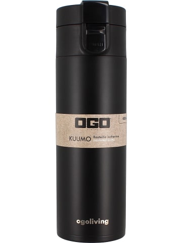 Ogo Living Isolierflasche in Schwarz - 480 ml