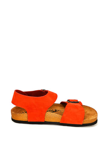 Moosefield Leder-Sandalen in Rot