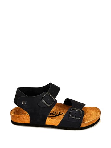 Moosefield Leder-Sandalen in Dunkelblau