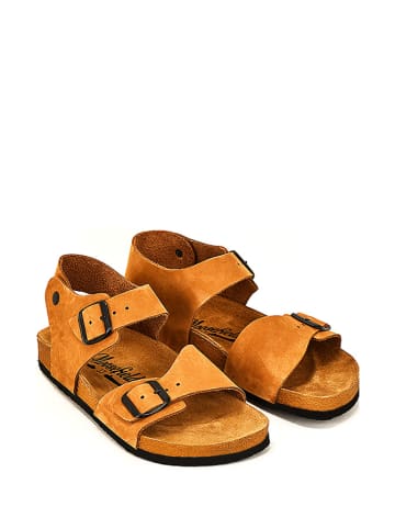 Moosefield Leder-Sandalen in Braun