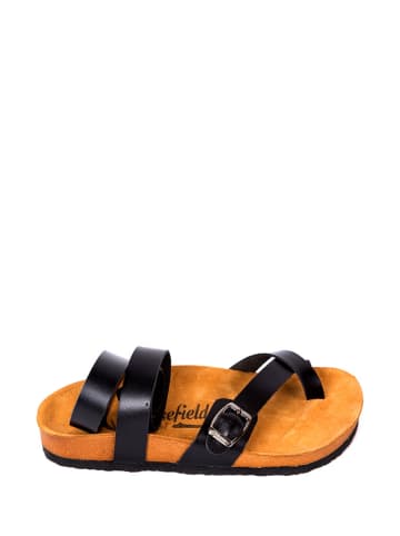 Moosefield Leder-Sandalen in Schwarz