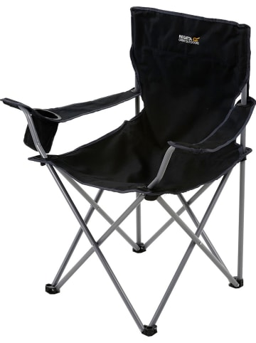 Regatta Krzesło campingowe "Isla" w kolorze czarnym - 80 x 80 x 50 cm