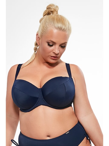 Kris Line Biustonosz bikini w kolorze granatowym