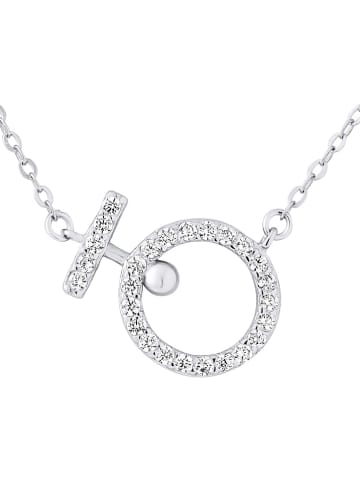 Wishlist Silber-Halskette "Cercle" mit Schmuckelement - (L)42 cm