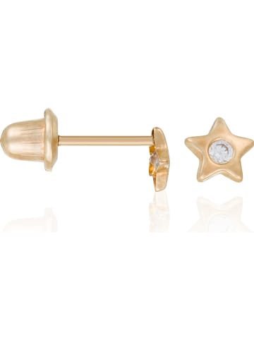 OR ÉCLAT Gouden oorstekers "Etoile" met edelstenen