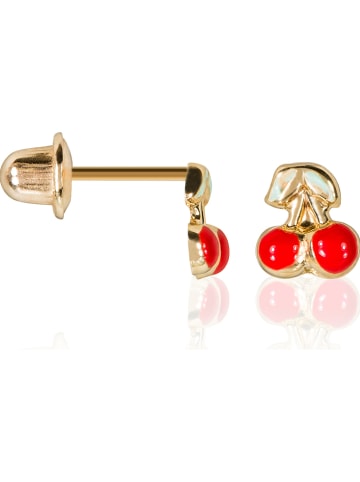 L'exception Gouden oorstekers "Cerisette"