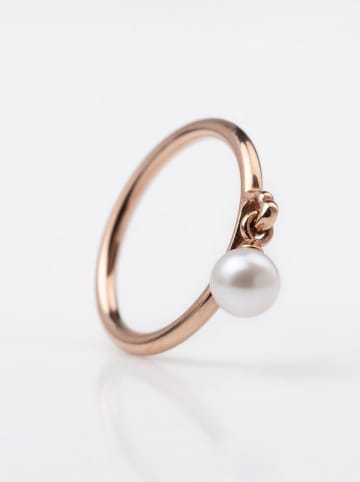Pandora Rosévergold. Ring mit Perle