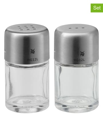 WMF 2-delige set: kruidenstrooiers "Bel Gusto" zilverkleurig - (H)5 x Ø 2,5 cm