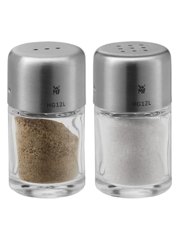 WMF 2-delige set: kruidenstrooiers "Bel Gusto" zilverkleurig - (H)5 x Ø 2,5 cm