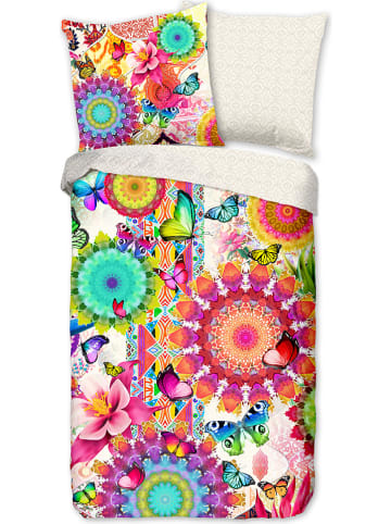 Hip Satin-Bettwäsche-Set "Feliz" in Bunt