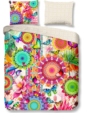 Hip Satin-Bettwäsche-Set "Feliz" in Bunt
