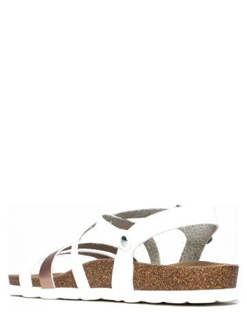 BAYTON Sandalen "Gerone" in Weiß/ Roségold