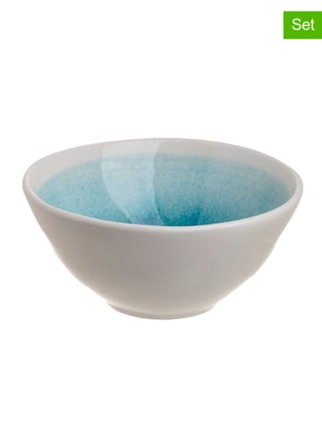 InArt 6-częściowy zestaw miseczek w kolorze błękitno-białym - Ø 14 cm