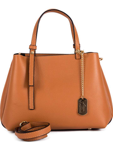 Anna Morellini Leren handtas bruin - (B)30 x (H)21 x (D)12 cm