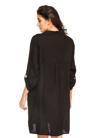 Joséfine Linnen jurk "Calor" zwart
