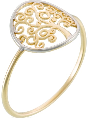 L instant d Or Gold-/ Weißgold-Ring "Arbre de vie"