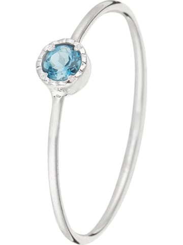 OR ÉCLAT Weißgold-Ring "Rond topaze" mit Topas