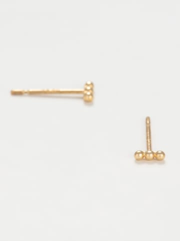 L instant d Or Gouden oorstekers "Emma"