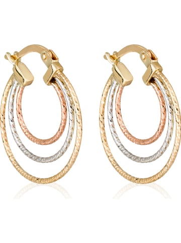 OR ÉCLAT Rosé-/ Gold-/ Weißgold-Creolen "Ondée"