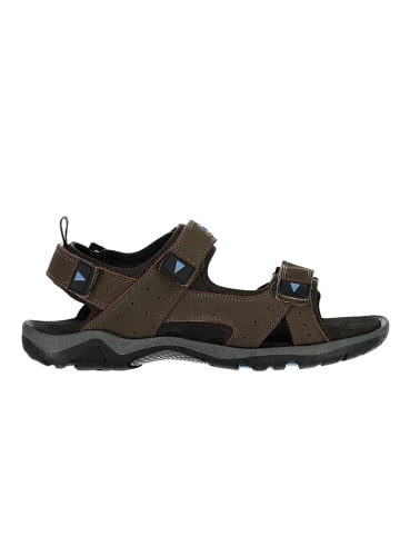 CMP Skórzane sandały trekkingowe "Almaak" w kolorze brązowym