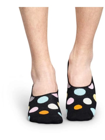 Happy Socks Skarpety-stopki (2 pary) "Big Dots" w kolorze czarnym ze wzorem