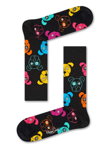 Happy Socks Skarpety w kolorze czarnym ze wzorem