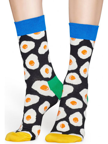 Happy Socks 2-delige set: sokken "Sunny Side Up" zwart/meerkleurig