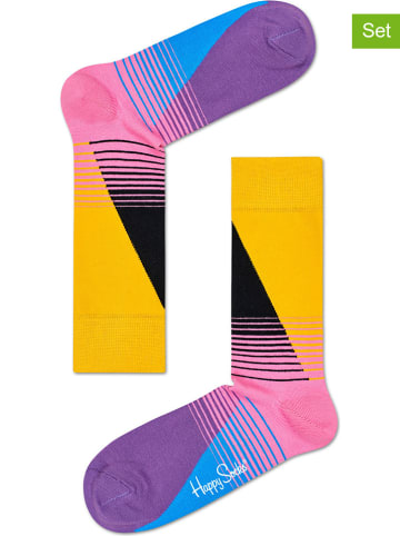 Happy Socks 2-delige set: sokken "Multicolor Eighties" meerkleurig