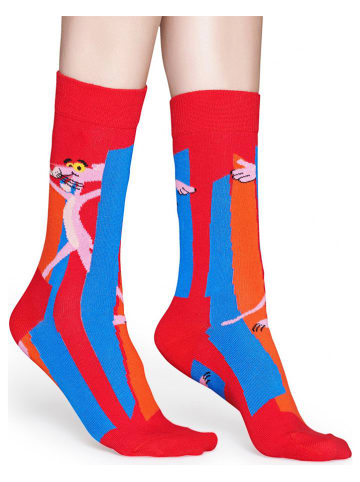 Happy Socks 2-delige set: sokken "Pink Panther Smile Pretty, Say Pink" rood/meerkleurig