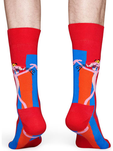 Happy Socks 2-delige set: sokken "Pink Panther Smile Pretty, Say Pink" rood/meerkleurig