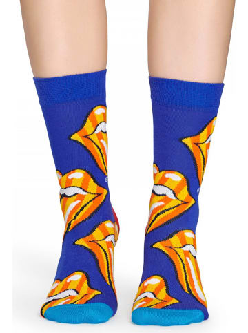 Happy Socks 2-delige set: sokken "Rolling Stones" blauw