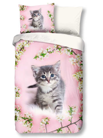 Good Morning Beddengoedset "Pussycat" lichtroze