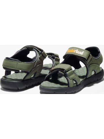 Timberland Sandały trekkingowe "Perkins Row" w kolorze oliwkowo-pomarańczowym