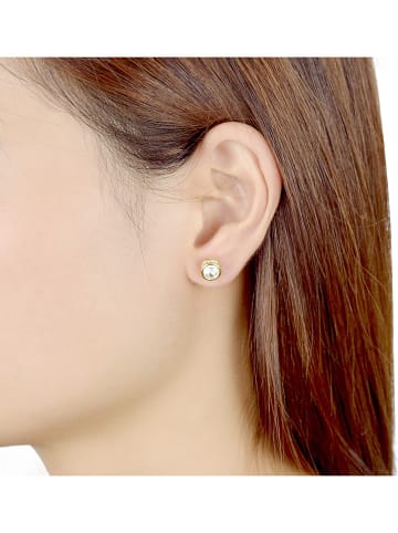 METROPOLITAN Vergold. Ohrstecker mit Swarovski Kristallen