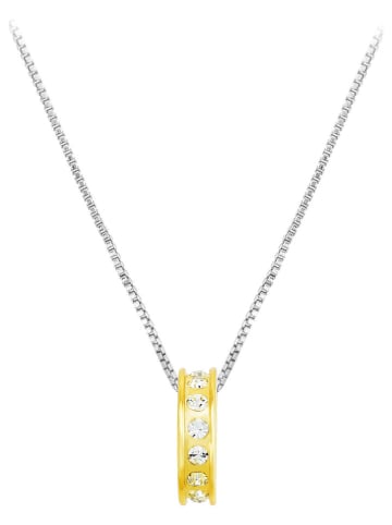 METROPOLITAN Vergold. Halskette mit Swarovski Kristallen - (L)42