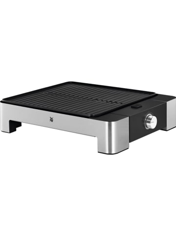 WMF Grill elektryczny "Lono Quadro" w kolorze srebrno-czarnym - (S)28,4 x (W)8 x (G)35,5 cm