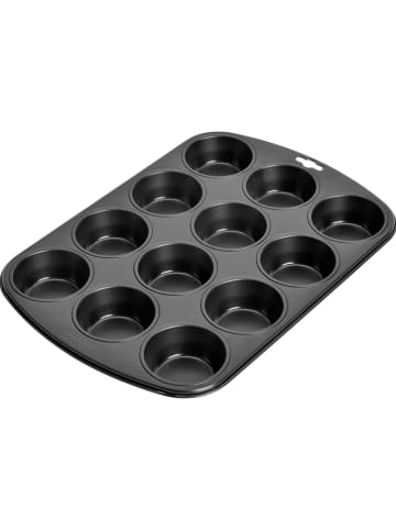 Kaiser Muffinform "Inspiration" in Schwarz - (L)38 x (B)27 cm